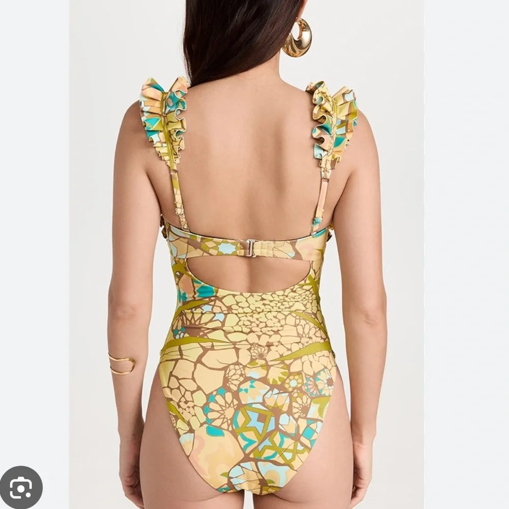 Andrea Lyamah one piece swimsuit S New $255 Swimsuit - Picture 6 of 8